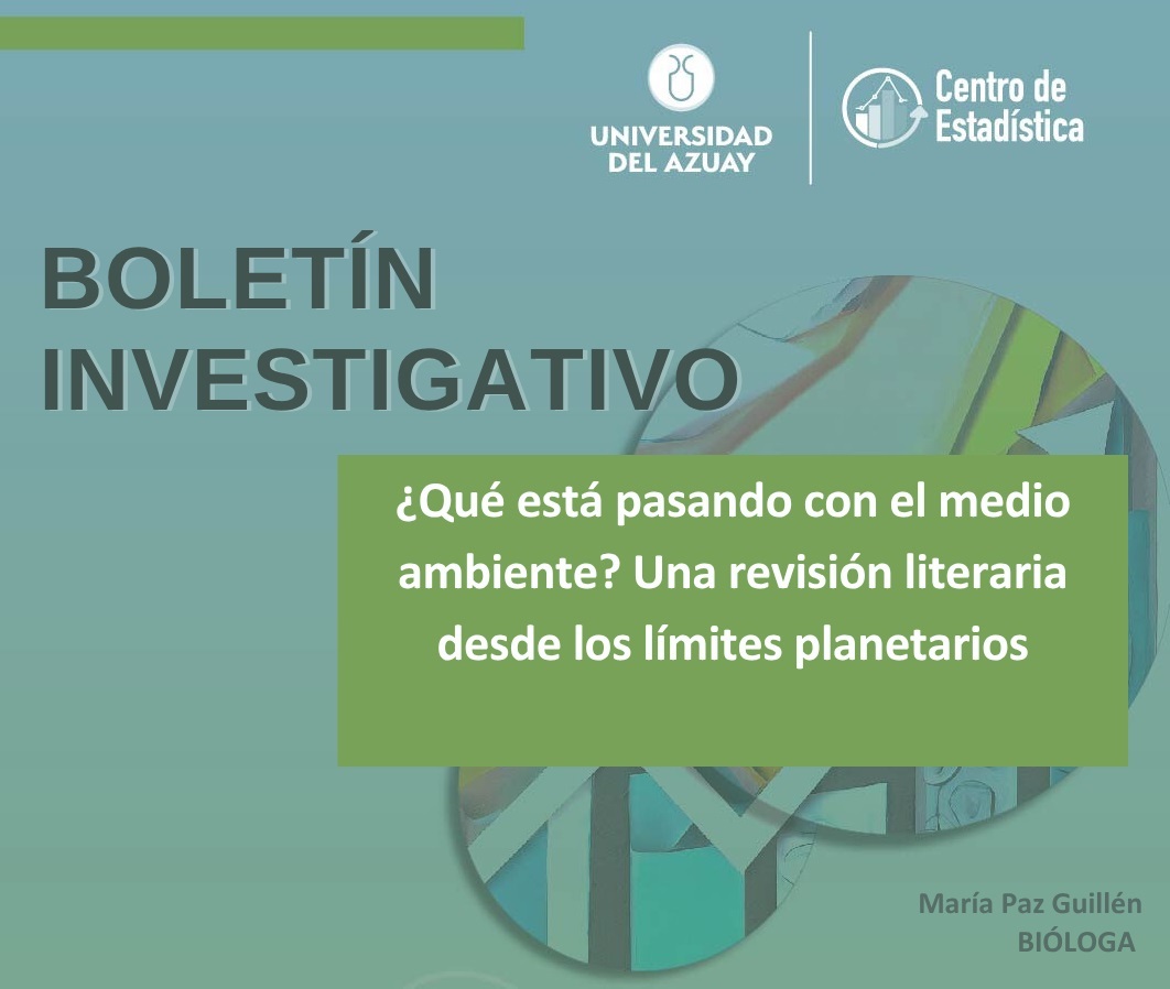 ¿Qué está pasando con el medio ambiente? Una revisión literaria desde los límites planetarios